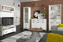 Black Red White Vitriinikaappi BRW Malmo 1W2S, Valkoinen 11 Black Red White Vitriinikaappi BRW Malmo 1W2S, Valkoinen -NORE Kalusteet Myymälä vitriinikaappi brw malmo 1w2s valkoinen 1bf1b osta reference