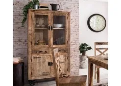 Vitriinikaappi Rustic -NORE Kalusteet Myymälä vitriinikaappi rustic 9cccd netistai reference