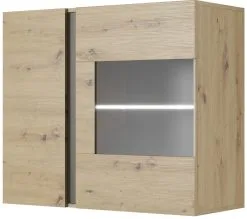 Laski Meble Vitriinit Arco 96, Tammi/harmaa