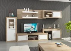 Meblocross Vitriinit Verin 1DW, Valkoinen/vaalea Tammi -NORE Kalusteet Myymälä vitriinit verin 1dw valkoinenvaalea tammi 5288d hinta reference