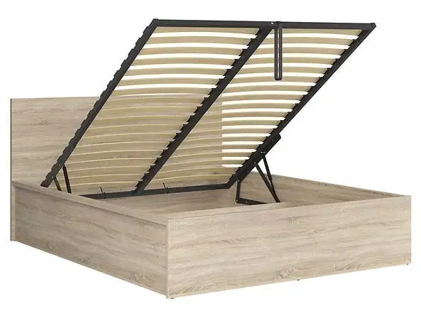 Black Red White Vuode BRW Tetrix 140/B, Tammimaali, 200x90 3 Black Red White Vuode BRW Tetrix 140/B, Tammimaali, 200x90 - Image 3