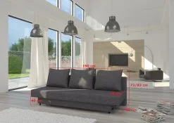 NORE Vuodesohva Amaza II, Harmaa -NORE Kalusteet Myymälä vuodesohva amaza ii harmaa 90658 halvempi reference