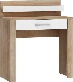 Meblocross Wiki Meikkipöytä, Valkoinen / Tammi