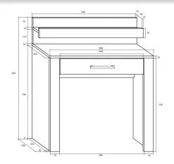 Meblocross Wiki Meikkipöytä, Valkoinen / Tammi 5 Meblocross Wiki Meikkipöytä, Valkoinen / Tammi -NORE Kalusteet Myymälä wiki meikkipoyta valkoinen tammi 365dc netistai reference