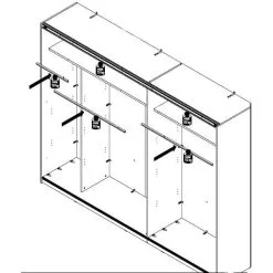 Forte Winner Plus -vaatekaappi Liukuovilla, Valkoinen/sonoma Tammi, 170 Cm, Lükandustega Riidekapp Winner Plus 270 Cm, Valge/sonoma Tamm -NORE Kalusteet Myymälä winner plus vaatekaappi liukuovilla valkoinensonoma tammi 170 2ebfc hinta reference