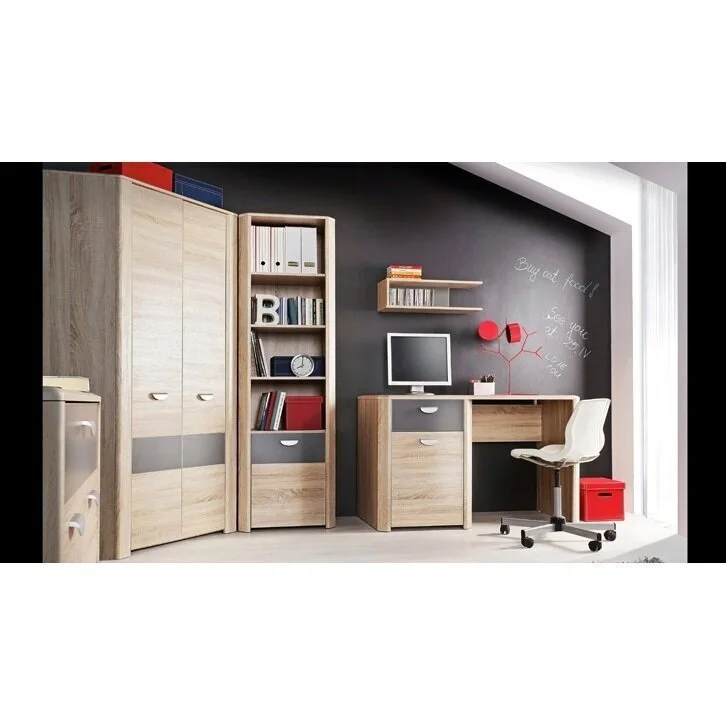 Forte Yoop Yöpöytä, Sonoma Tammi/harmaa 3 Forte Yoop Yöpöytä, Sonoma Tammi/harmaa - Image 3