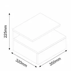 Yöpöytä Ashlan, Tammi 11 Yöpöytä Ashlan, Tammi -NORE Kalusteet Myymälä yopoyta ashlan tammi 9b194 osta reference