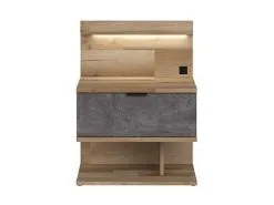 Black Red White Yöpöytä BRW Arica L, Ruskea/harmaa. -NORE Kalusteet Myymälä yopoyta brw arica l ruskeaharmaa f5a92 osta reference