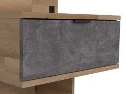 Black Red White Yöpöytä BRW Arica L, Ruskea/harmaa. -NORE Kalusteet Myymälä yopoyta brw arica l ruskeaharmaa feb21 halvempi reference