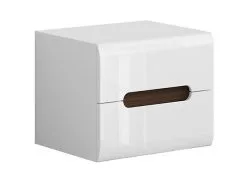 Black Red White Yöpöytä BRW Azteca Trio, Valkoinen