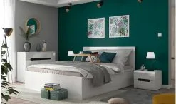 Black Red White Yöpöytä BRW Azteca Trio, Valkoinen -NORE Kalusteet Myymälä yopoyta brw azteca trio valkoinen 485fb osta reference