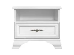 Black Red White Yöpöytä BRW Idento 1S, Valkoinen