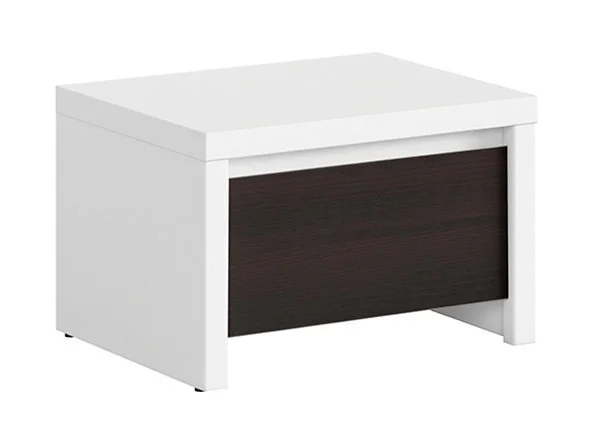 Black Red White Yöpöytä Caspian, Valkoinen/wenge 2 Black Red White Yöpöytä Caspian, Valkoinen/wenge - Image 2