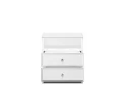 ML Meble Yöpöytä Glamour 04, Valkoinen