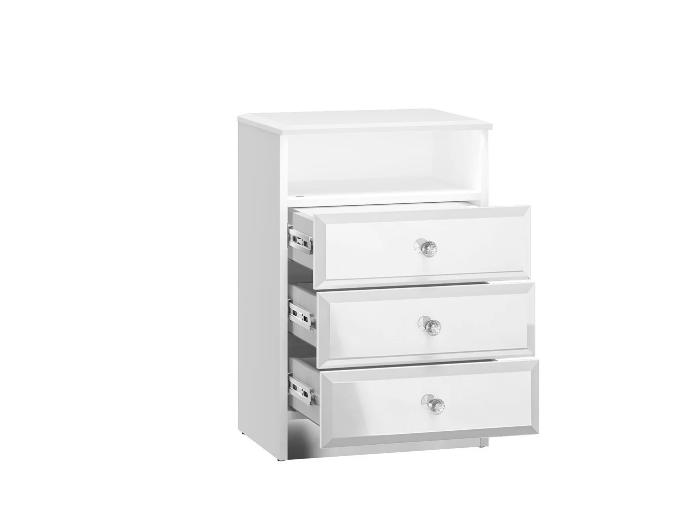 ML Meble Yöpöytä Glamour 07, Valkoinen 3 ML Meble Yöpöytä Glamour 07, Valkoinen - Image 3