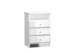 ML Meble Yöpöytä Glamour 07, Valkoinen