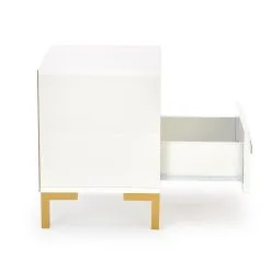 Yöpöytä Halmar Silvia, Kultainen/valkoinen -NORE Kalusteet Myymälä yopoyta halmar silvia kultainenvalkoinen 9f2dc osta reference