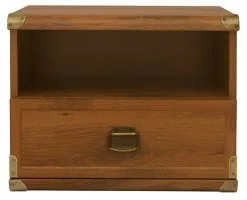 Black Red White Yöpöytä Indiana, Ruskea