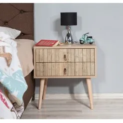 Yöpöytä Kalune Design 863 (VIII), 61 Cm, Tammen Värinen -NORE Kalusteet Myymälä yopoyta kalune design 863 viii 61 cm f9530 halvempi reference