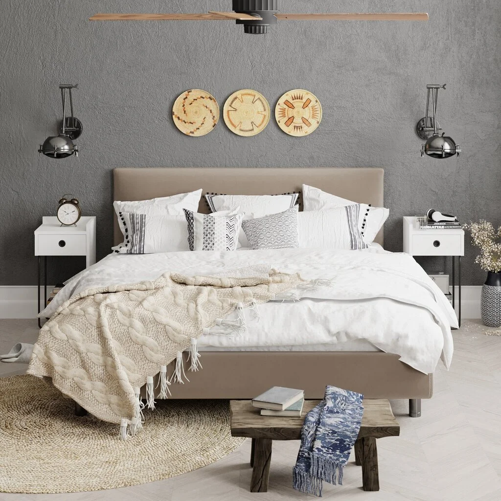 Yöpöytä Kalune Design D855 (I), 60 Cm, Valkoinen/musta 4 Yöpöytä Kalune Design D855 (I), 60 Cm, Valkoinen/musta - Image 4