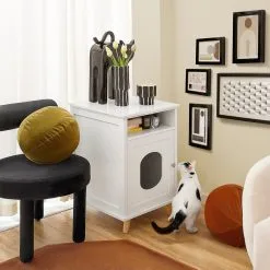 SoBuy Yöpöytä - Kissan Maja SoOsta HAT01-W, Valkoinen -NORE Kalusteet Myymälä yopoyta kissan maja soosta hat01 w valkoinen 9fbe6 halvempi reference