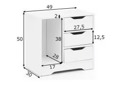 Yöpöytä Nacht, Valkoinen 4 Yöpöytä Nacht, Valkoinen -NORE Kalusteet Myymälä yopoyta nacht valkoinen 0ad0d hinta reference