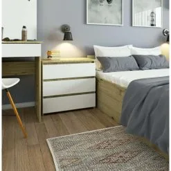 Yöpöytä NORE CL3, Ruskea / Valkoinen -NORE Kalusteet Myymälä yopoyta nore cl3 ruskea valkoinen 77e62 netistai reference