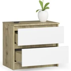 Yöpöytä NORE K60 2, Ruskea / Valkoinen. -NORE Kalusteet Myymälä yopoyta nore k60 2 ruskea valkoinen 9f791 hinta reference