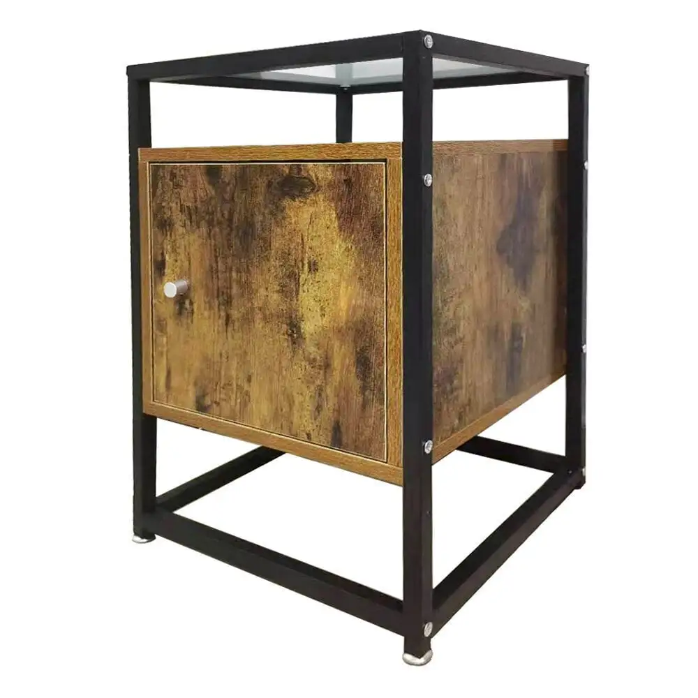 Yöpöytä Selsey Ramizu, Ruskea/musta 1 Yöpöytä Selsey Ramizu, Ruskea/musta