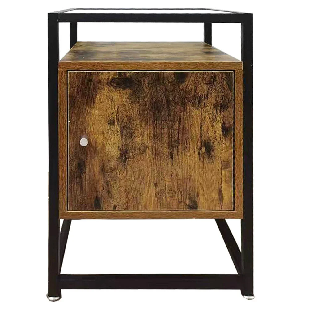 Yöpöytä Selsey Ramizu, Ruskea/musta 2 Yöpöytä Selsey Ramizu, Ruskea/musta - Image 2