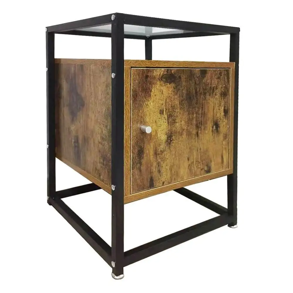 Yöpöytä Selsey Ramizu, Ruskea/musta 3 Yöpöytä Selsey Ramizu, Ruskea/musta - Image 3