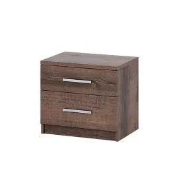 Yöpöytä Selsey Rinker, Tummanruskea.