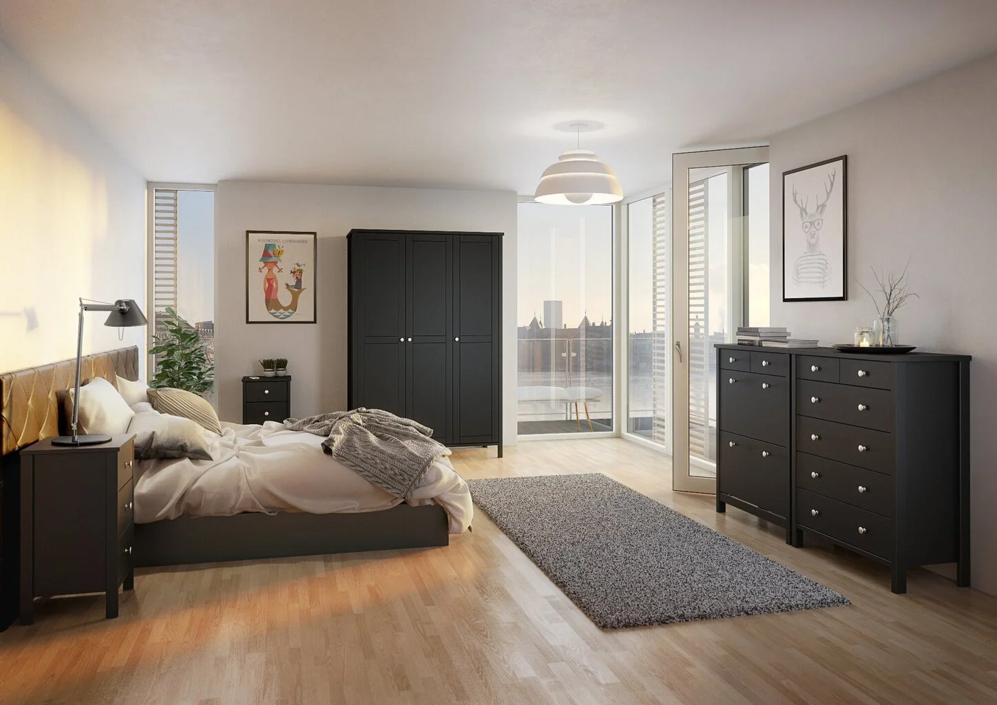 Yöpöytä Steens Tromso 003, Harmaa 5 Yöpöytä Steens Tromso 003, Harmaa - Image 5