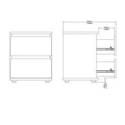 Yöpöytä Tvilum Nova 2S, Valkoinen -NORE Kalusteet Myymälä yopoyta tvilum nova 2s valkoinen 59aed osta reference