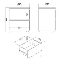 Yöpöytä Tvilum Nova 2S, Valkoinen -NORE Kalusteet Myymälä yopoyta tvilum nova 2s valkoinen 6639f halvempi reference
