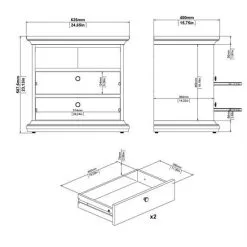 Yöpöytä Tvilum Paris 2, Harmaa -NORE Kalusteet Myymälä yopoyta tvilum paris 2 harmaa 8bd27 palaute reference