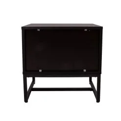 Yöpöytäkaappi AMSTERDAM 50x40xH50cm, Tammi/must -NORE Kalusteet Myymälä yopoytakaappi amsterdam 50x40xh50cm tammimust 0d44d osta reference