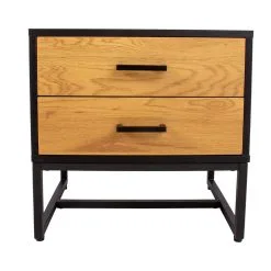 Yöpöytäkaappi AMSTERDAM 50x40xH50cm, Tammi/must -NORE Kalusteet Myymälä yopoytakaappi amsterdam 50x40xh50cm tammimust 1739d hinta reference